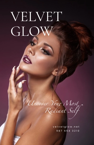 Free Makeup Transformation Poster Template to Edit Online