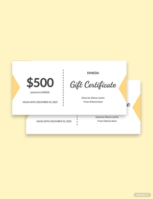 Mexican Restaurant Gift Certificate Template
