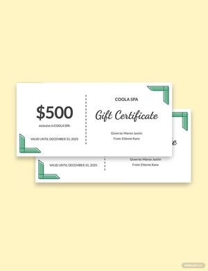 Beauty Salon Gift Certificate Template