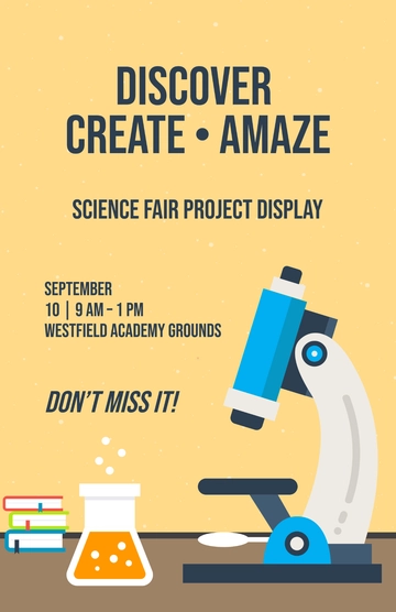 Free Science Fair Project Poster Template to Edit Online