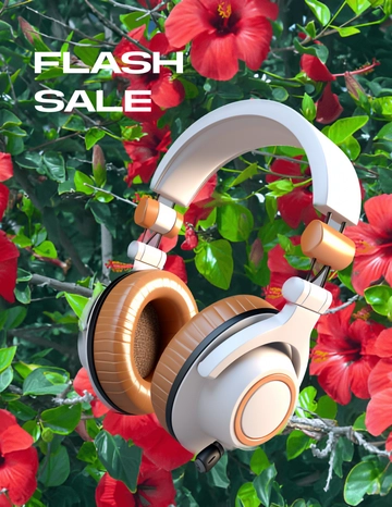 Free Colorful Hibiscus Floral Photo Template to Edit Online