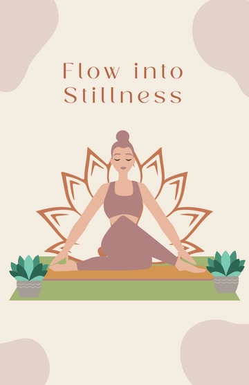 Free Spiritual Mandala Yoga Poster Template to Edit Online