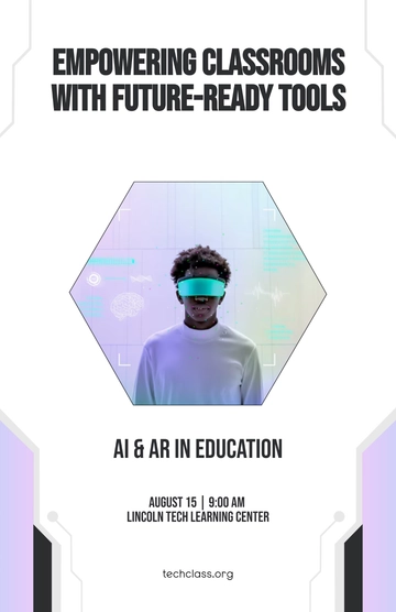 Free Education Technology Poster Template to Edit Online