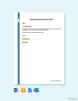 Job Application Follow-Up Letter
