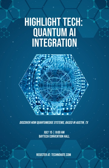 Free Recent Technology Poster Template to Edit Online