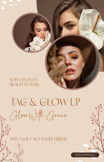 Free Instagram Beauty Poster Template to Edit Online