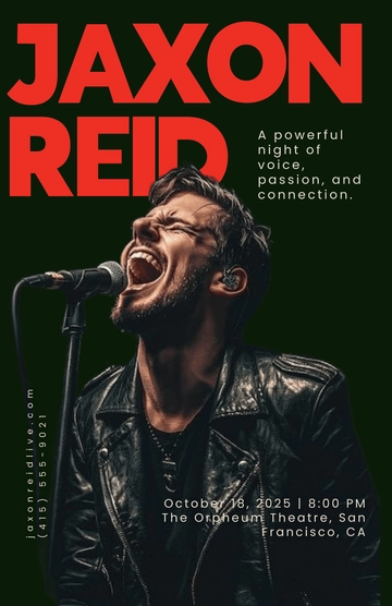 Free Concert Poster Template to Edit Online