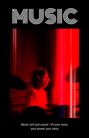 Free Inspirational Music Poster Template to Edit Online
