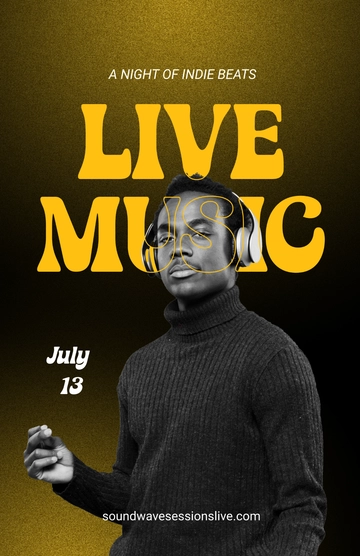 Free Creative Music Event Poster Templates to Edit Online