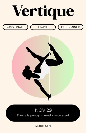 Free Professional Pole Dance Poster to Edit Online