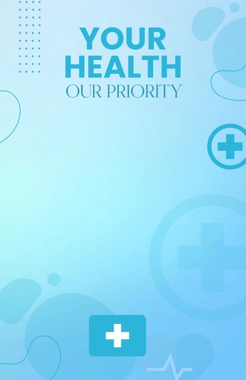 Free Medical Background Clinic Poster Template to Edit Online