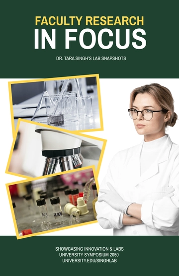 Free Academic Photo Poster Template to Edit Online