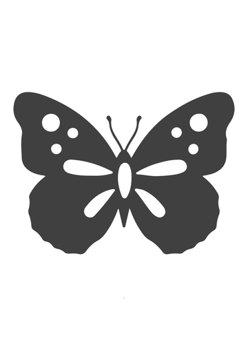 Free Butterfly Stencil Design Template to Edit Online