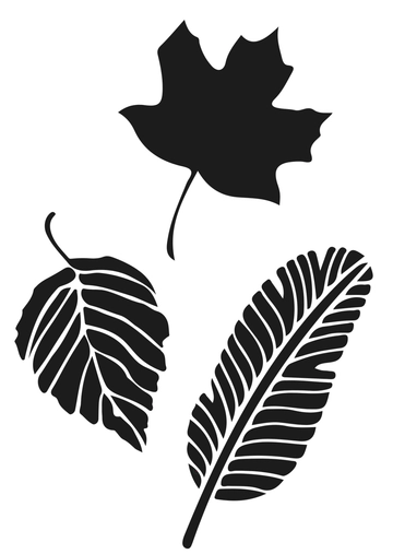 Free Creative Leaf Stencil Template to Edit Online