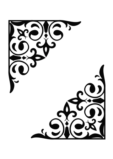 Free Simple Corner Stencil Template to Edit Online