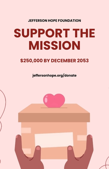 Free Foundation Fundraising Poster Template to Edit Online