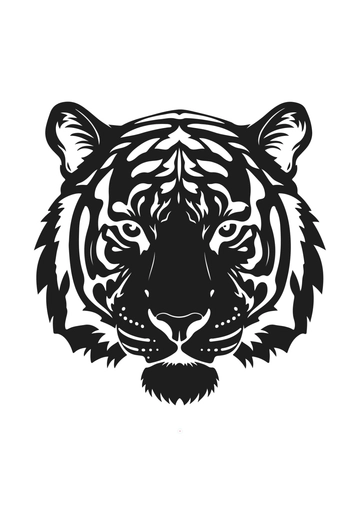 Free Tiger Stencil Template to Edit Online