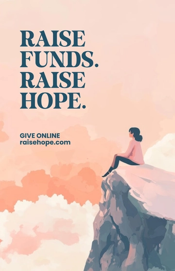 Free Graphic Background Fundraising Poster Template to Edit Online