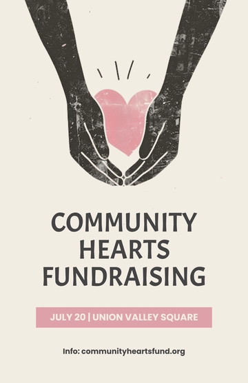 Free Fundraising Program Poster Template to Edit Online