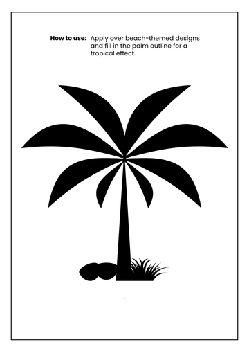 Free Palm Tree Stencil Template to Edit Online