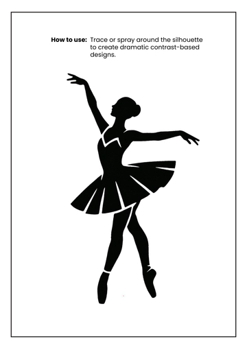 Free Silhouette Stencil Template to Edit Online