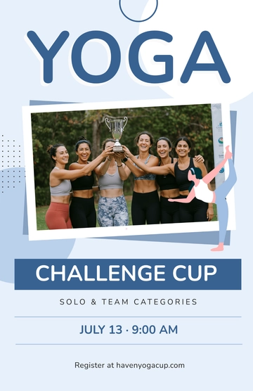 Free Yoga Competition Poster Template to Edit Online