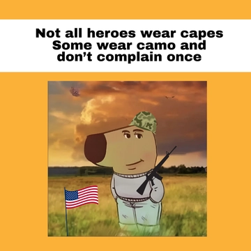 Free Professional 4th of July Navy Meme Template to Edit Online
