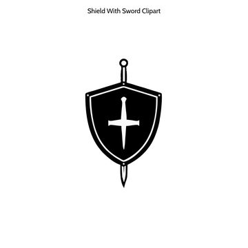 Free Shield With Sword Clipart to Edit Online