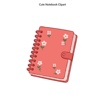 Free Cute Notebook Clipart to Edit Online