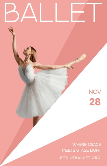 Free Ballet Dance Poster to Edit Online