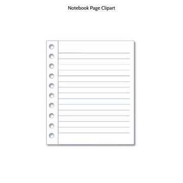 Free Notebook Page Clipart to Edit Online