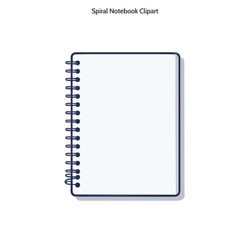 Free Spiral Notebook Clipart to Edit Online