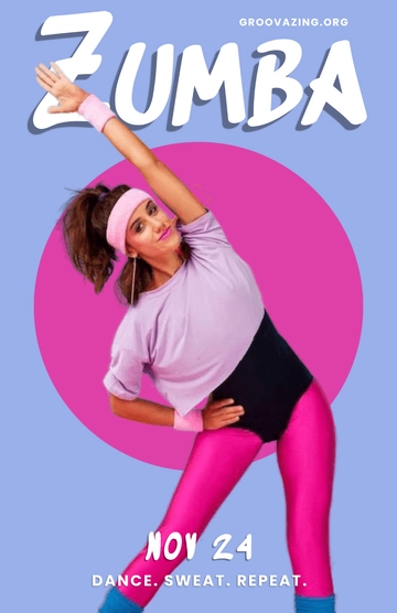 Free Zumba Dance Poster to Edit Online