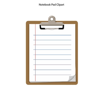 Free Notebook Pad Clipart to Edit Online