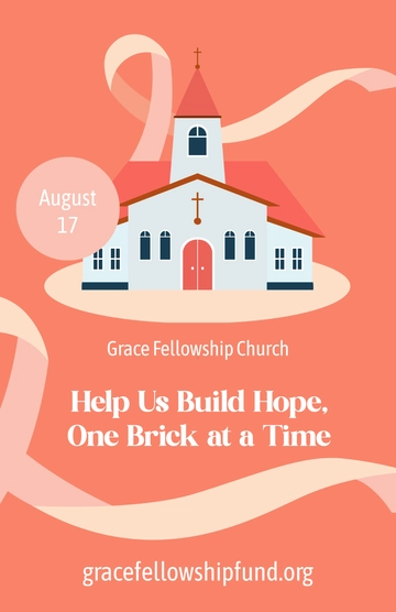 Free Church Fundraising Poster Template to Edit Online