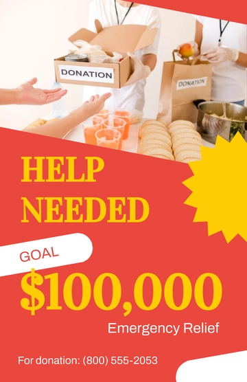 Free Royal Fundraising Poster Template to Edit Online
