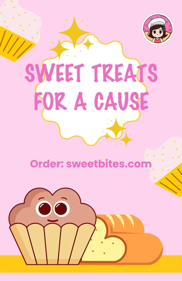 Free Fundraising Bake Sale Poster Template to Edit Online