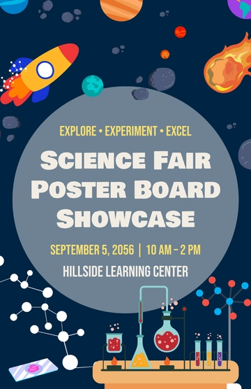 Free Science Fair Poster Board Template to Edit Online