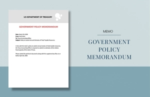 Government Policy Memo Template