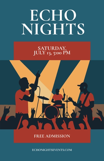 Free Music Fest Poster Template to Edit Online