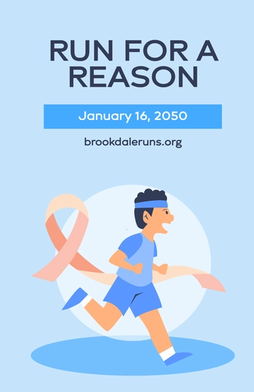 Free Fundraising Fun Run Poster Template to Edit Online