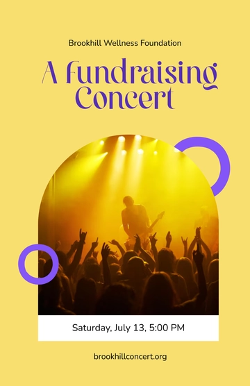 Free Fundraising Concert Poster Template to Edit Online