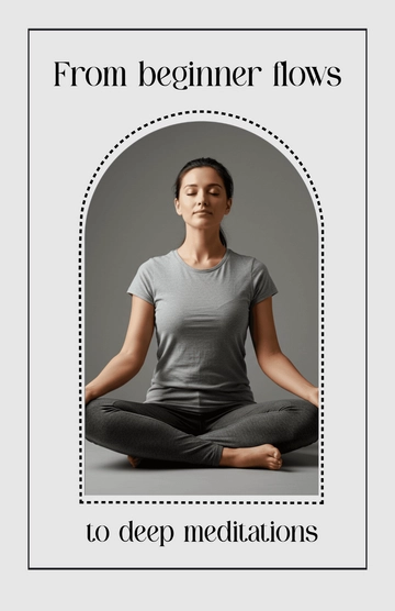Free Digital Yoga Poster Design Template to Edit Online