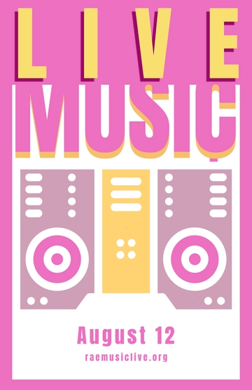 Free Abstract Background Music Poster to Edit Online