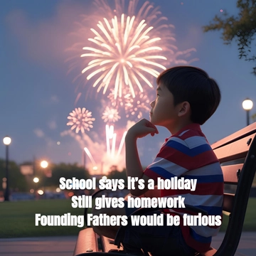 Free 4th of July Classroom Meme Template to Edit Online