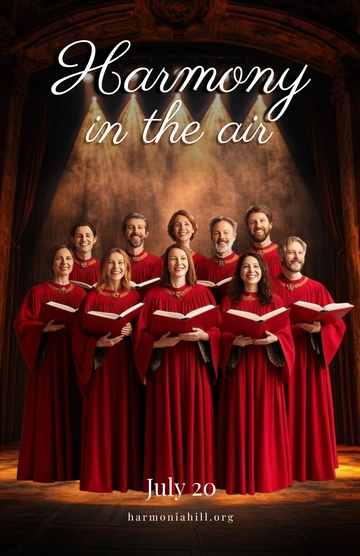 Free Choir Music Poster to Edit Online