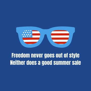 Free Modern 4th of July Business Meme Template to Edit Online