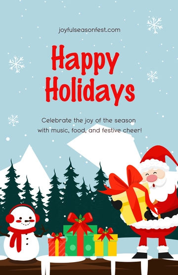 Free Christmas Celebration Poster Template to Edit Online