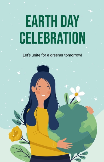 Free Earth Day Celebration Poster Template to Edit Online