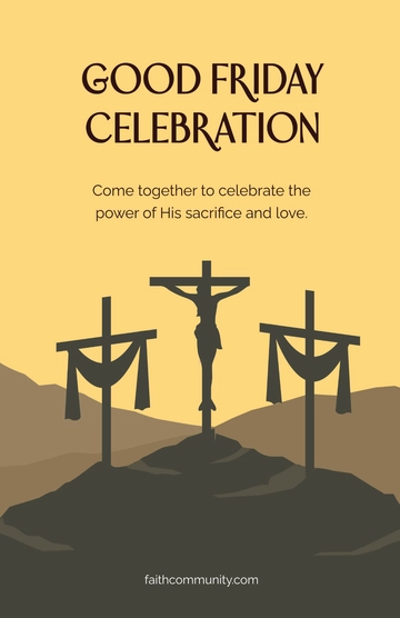 Free Good Friday Celebration Poster Template to Edit Online